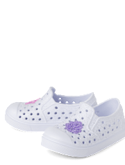Toddler Girls Iridescent Coastal Perforated Water Sneakers