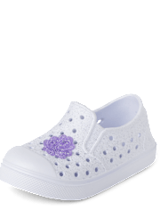 Toddler Girls Iridescent Coastal Perforated Water Sneakers