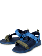 Boys Colorblock Webbed Sandals