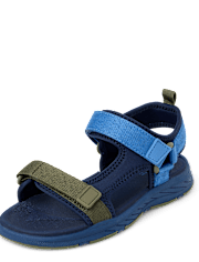 Boys Colorblock Webbed Sandals