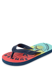 Boys Summer Vibes Flip Flops