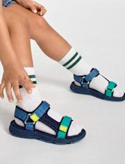 Toddler Boys Colorblock Webbed Sandals