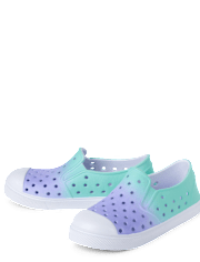 Girls Ombre Perforated Water Sneakers