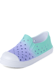 Girls Ombre Perforated Water Sneakers