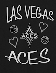Baby And Toddler Girls WNBA Las Vegas Aces Graphic Tee