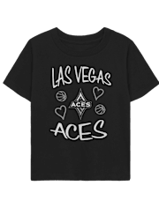 Baby And Toddler Girls WNBA Las Vegas Aces Graphic Tee