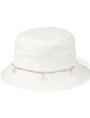 Bob en jean effiloché avec nœud pour fille