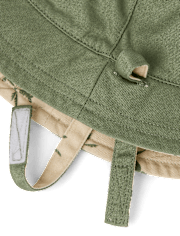 Baby Boys Crocodile Reversible Bucket Hat