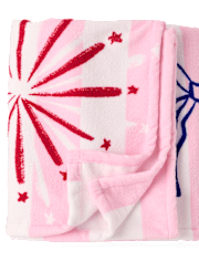 Girls Striped Americana Beach Towel