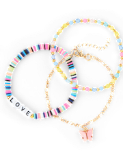 Girls Starfish Anklet 3-Pack