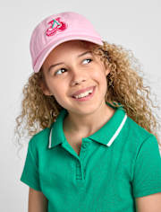 Girls Embroidered Cherry Baseball Hat