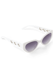 Girls Heart Cut Out Sunglasses