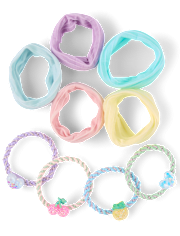 Girls Fruit Hair Tie 9-Pack