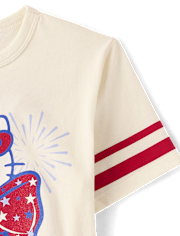 Girls Hello Kitty® Glitter Bow Relaxed Graphic Tee