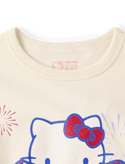 Girls Hello Kitty® Glitter Bow Relaxed Graphic Tee