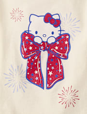 Toddler Girls Hello KittyÂ® Glitter Bow Relaxed Graphic Tee