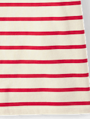 Girls Hello Kitty® Puff Print Beach Club Striped Graphic Tee