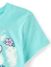 Girls Cinnamoroll™ Puff Print Heart Graphic Tee