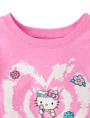 Toddler Girls Hello Kitty® Puff Print Heart Graphic Tee