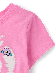 Toddler Girls Hello Kitty® Puff Print Heart Graphic Tee