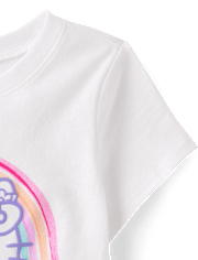 Toddler Girls Hello Kitty® Puff Print Rainbow Graphic Tee