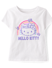 Toddler Girls Hello Kitty® Puff Print Rainbow Graphic Tee