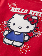 Toddler Girls Hello Kitty® Puff Print Fireworks Graphic Tee