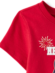 Toddler Girls Hello Kitty® Puff Print Fireworks Graphic Tee