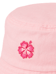Baby And Toddler Girls Embroidered Hibiscus Bucket Hat