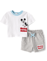 Baby Boys Mickey Mouseâ¢ 2-Piece Playwear Set