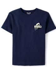 Boys National Football Front And Back Graphic Tee