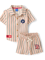 Toddler Boys Mickey Mouse™ Striped Americana 2-Piece Outfit Set