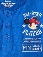 Toddler Boys Mickey Mouse™ Baseball 2-Piece Outfit Set