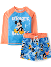 Toddler Boys Mickey Mouseâ¢ Rashguard Swimsuit