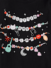 Girls Friendship Bracelet Graphic Tee