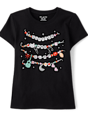 Girls Friendship Bracelet Graphic Tee