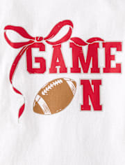 Girls Game On Oversized Graphic Tee