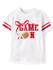 Girls Game On Oversized Graphic Tee