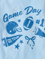 Girls Game Day Oversized Graphic Tee