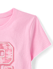 T-shirt graphique Camo 12 pour fille
