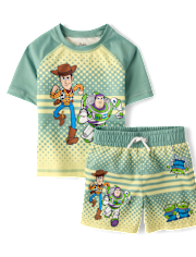 Toddler Boys Toy Story™ Rashguard Swimsuit