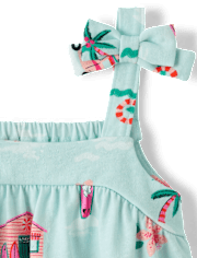 Toddler Girls Tie Shoulder Top