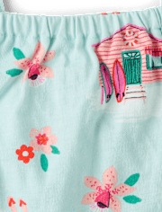 Toddler Girls Tie Shoulder Top