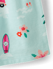 Toddler Girls Tie Shoulder Top