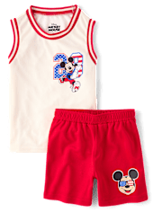 Boys Mickey Mouse™ Americana 2-Piece Outfit Set