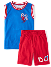 Boys Spider-Man™ Americana 2-Piece Outfit Set