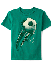 Boys Soccer Ball Graphic Tee
