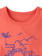Boys Here For The Waves Graphic Tee