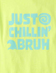 Boys Just Chillin' Bruh Graphic Tee