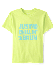 Boys Just Chillin' Bruh Graphic Tee